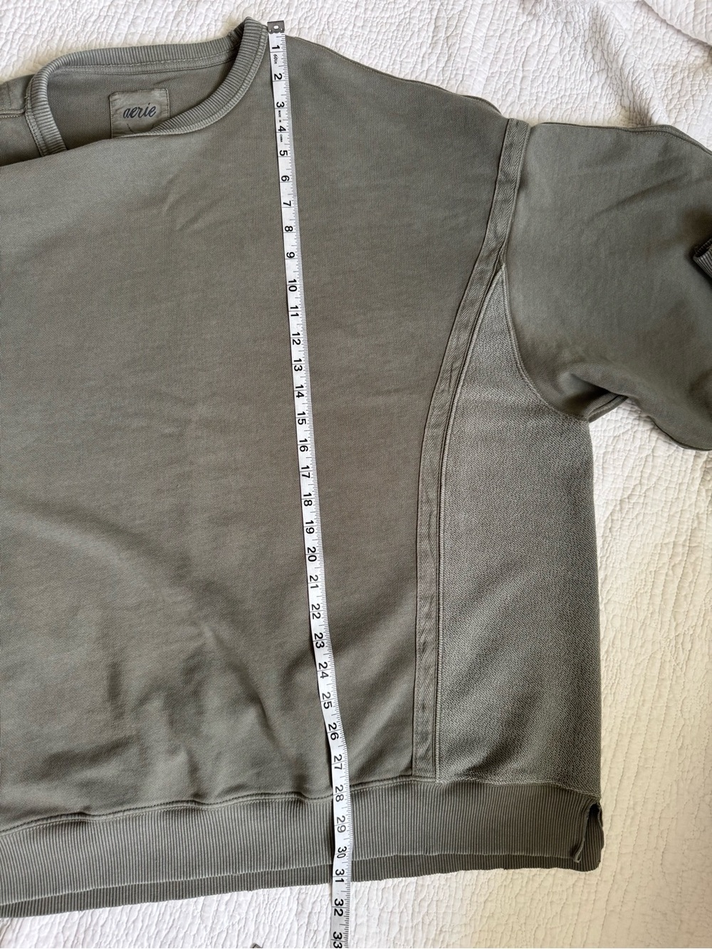 Aerie Women’s Olive Crewneck Oversized Sweatshirt, XXL - Picture 6 of 7
